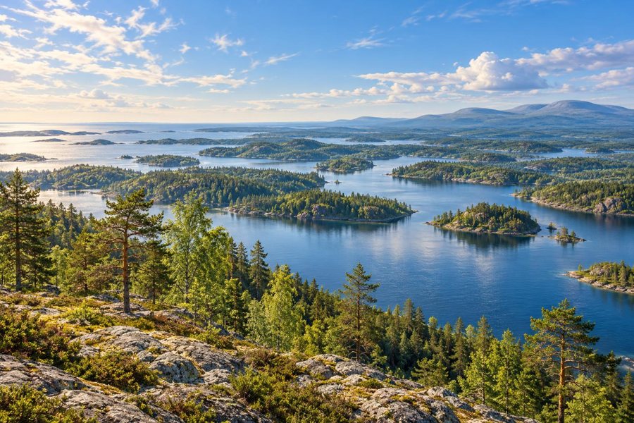 Finnlands Landschaften – symbolische Übersicht
