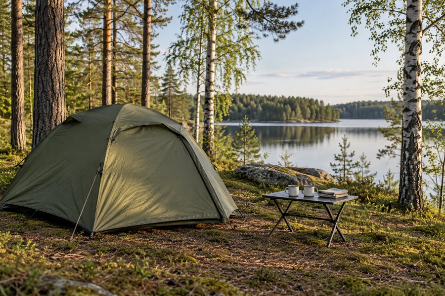 Camping in Finnland