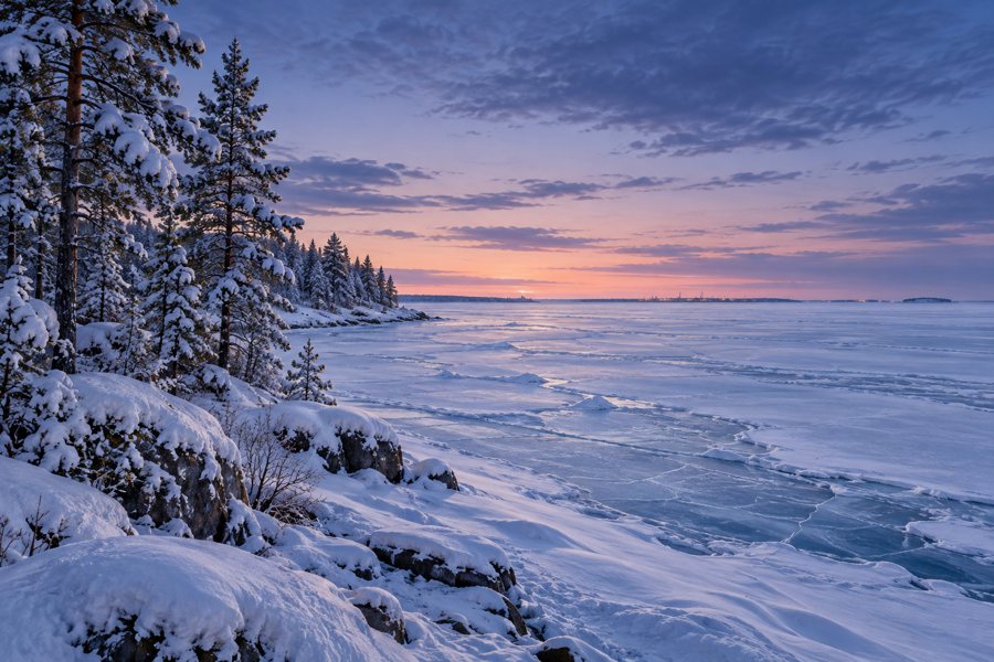 Winterküste am Bottnischen Meerbusen
